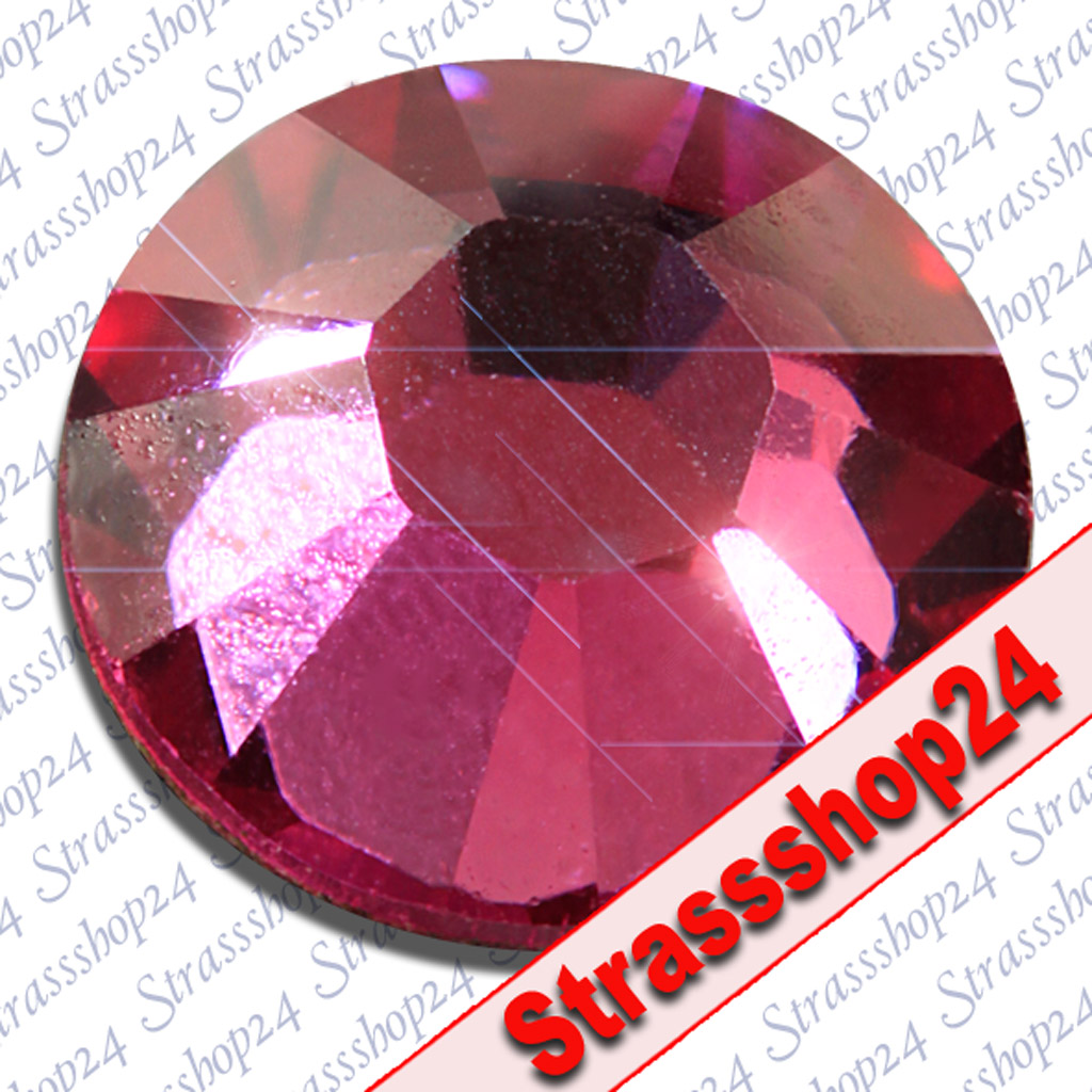 Strass Steine Hotfix PRECIOSA Crystals FUCHSIA SS40 Ø8,5mm 