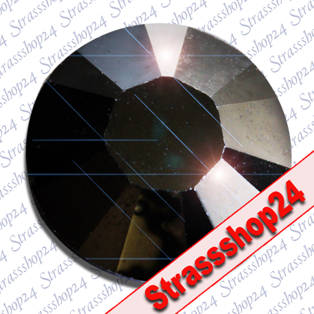 Strass Steine Hotfix PRECIOSA Crystals JET SS30 Ø6,4mm 