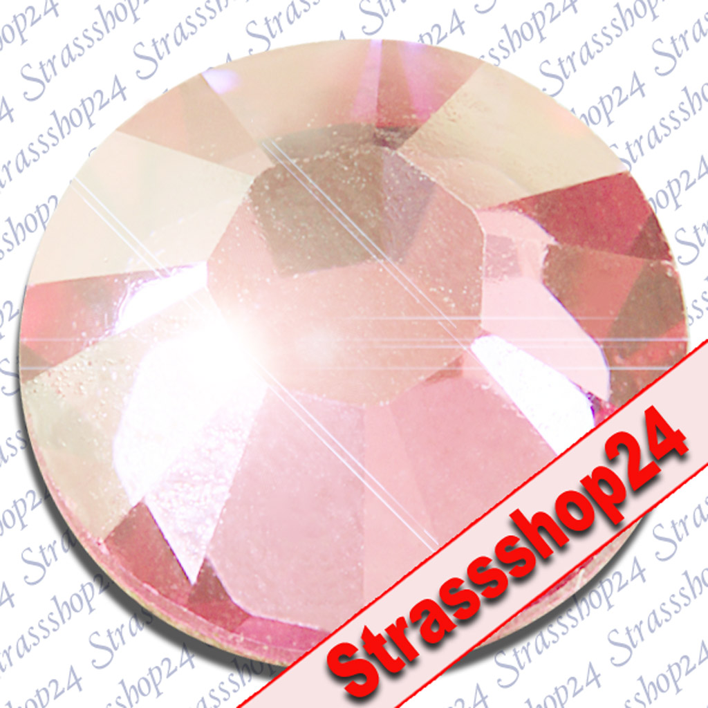 Strass Steine No Hotfix PRECIOSA Crystals LIGHT ROSE SS8 Ø2,4mm 