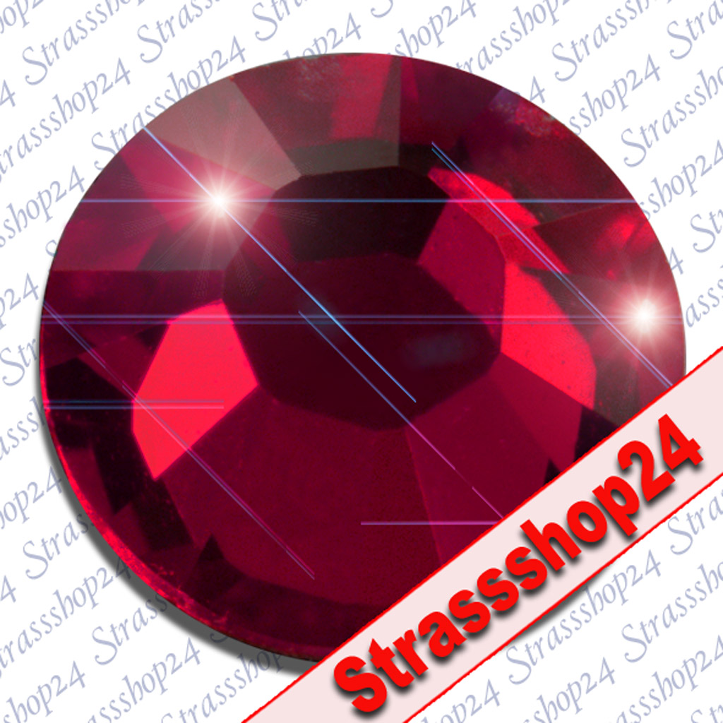 Strass Steine Hotfix PRECIOSA Crystals RUBY SS10 Ø2,8mm 