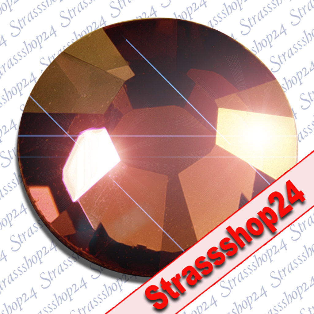 Strass Steine No Hotfix PRECIOSA Crystals SMOKEDTOPAZ SS8 Ø2,4mm 